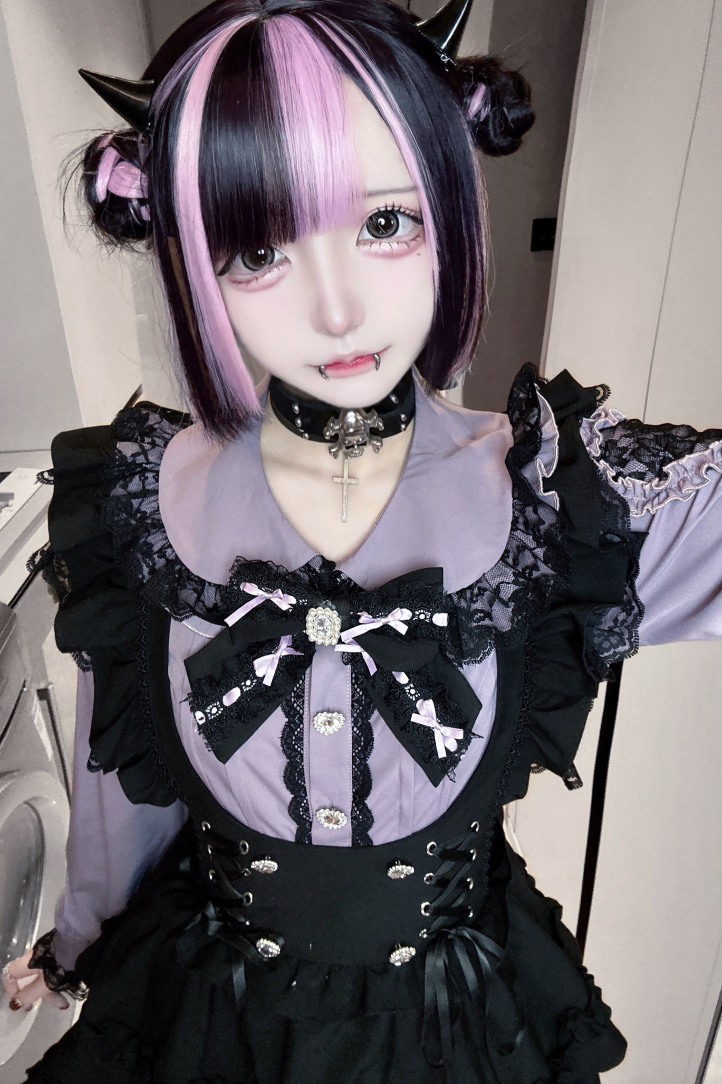 ドールシャツ+フリルサススカート