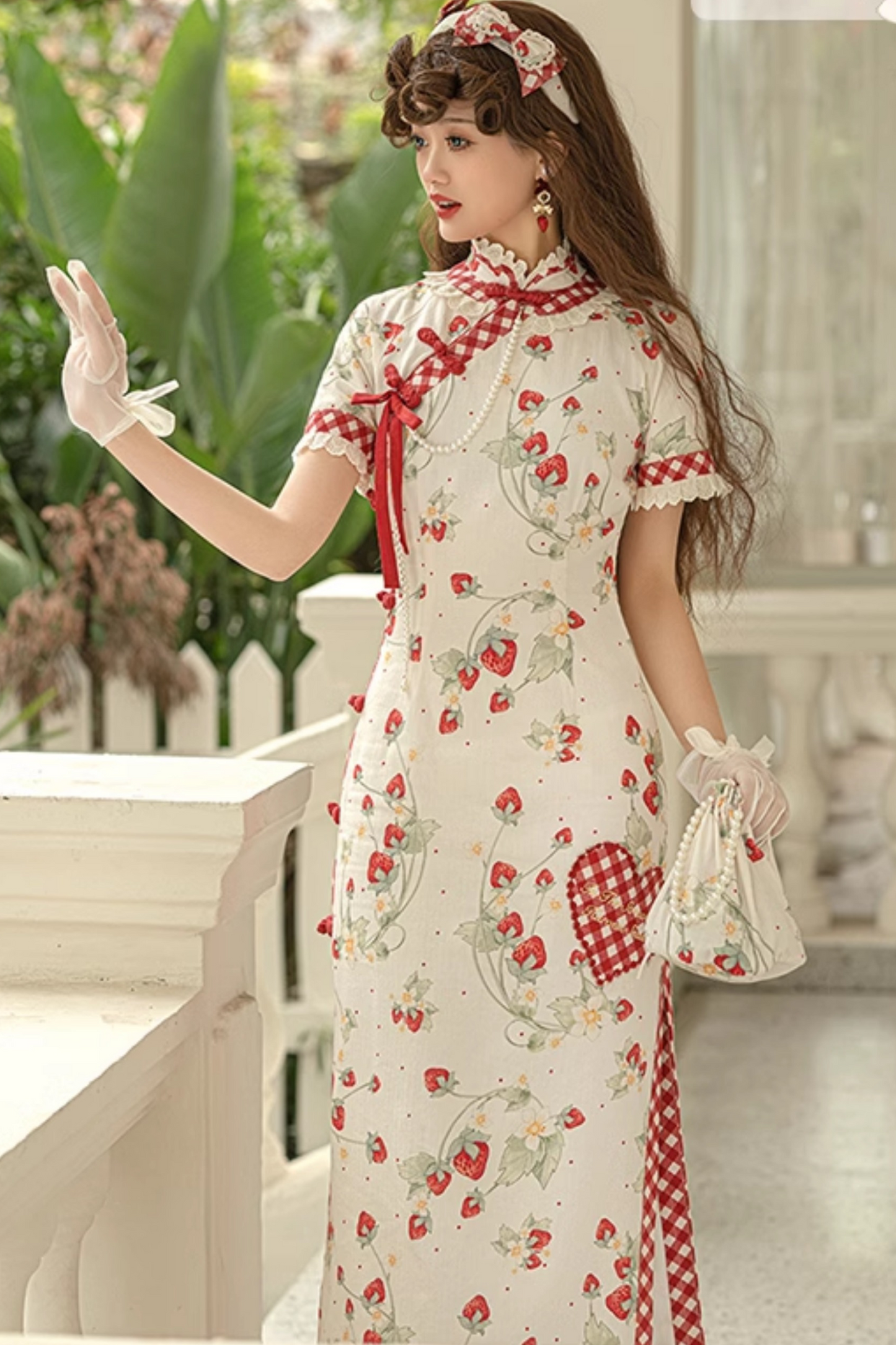 Strawberry Orchard China Dress