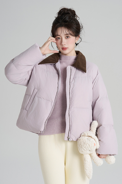 スイートカラーマカロンダウンジャケット