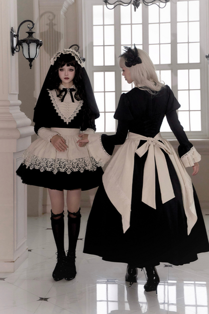 [Reservation product] Dark Gothic Girl School Dress Set