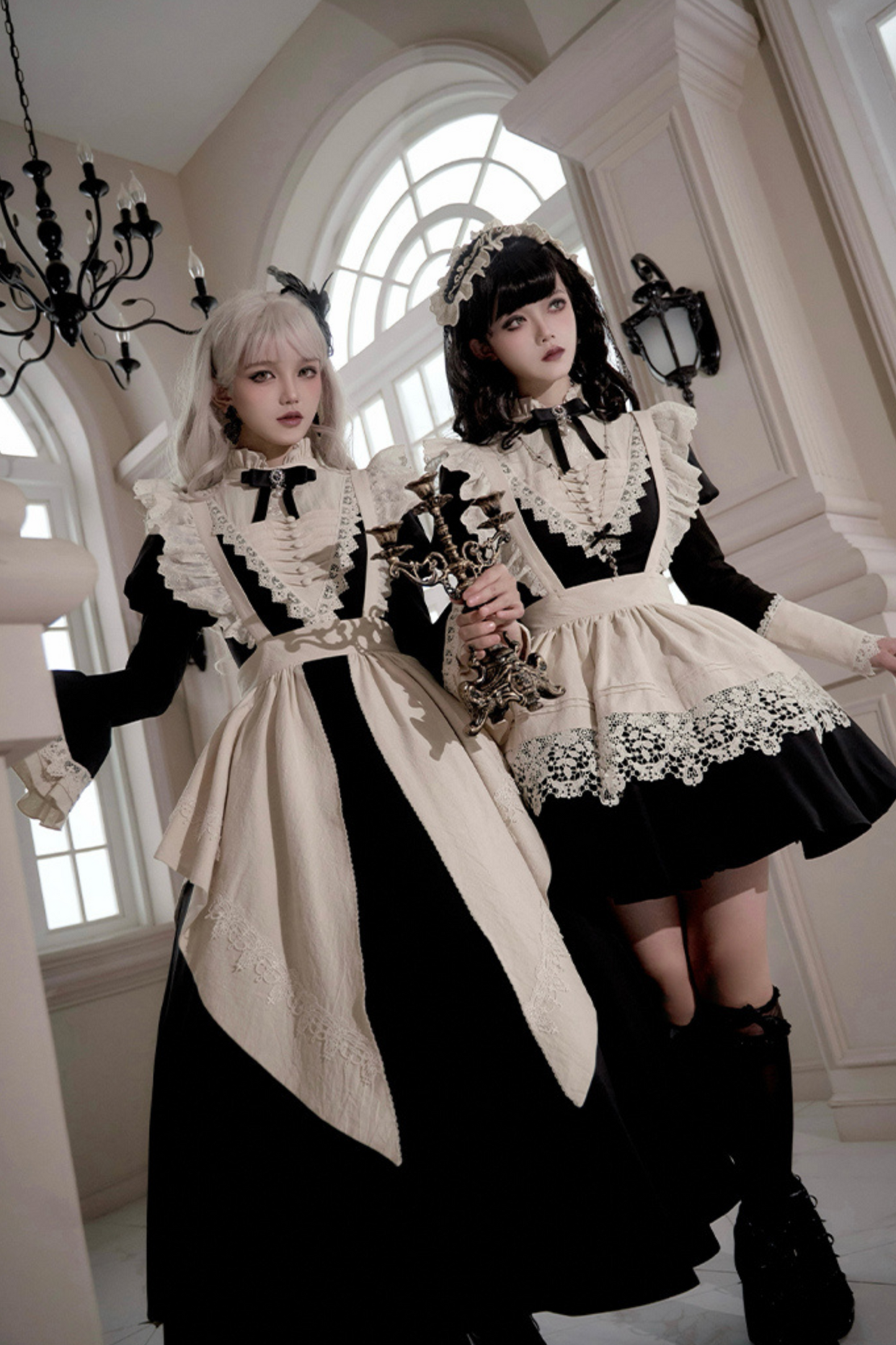 [Reservation product] Dark Gothic Girl School Dress Set