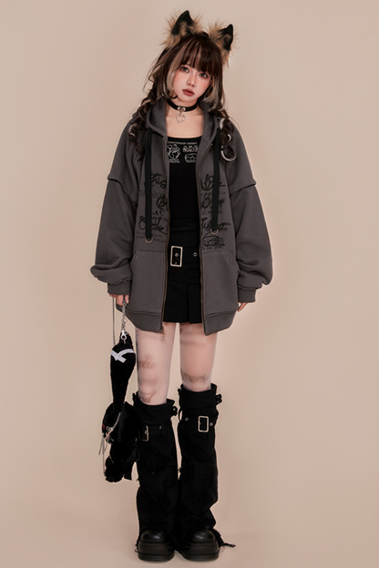 Wolf Ear Hood Loose Hoodie