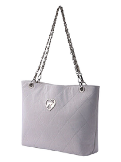 Diamond Stitch Style Pattern Leather Tote Bag