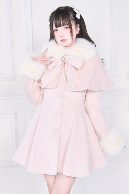 ビッグリボンフレアコート