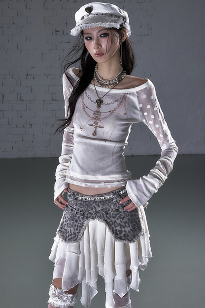 Retro-Punk-Patchwork-Jeansrock