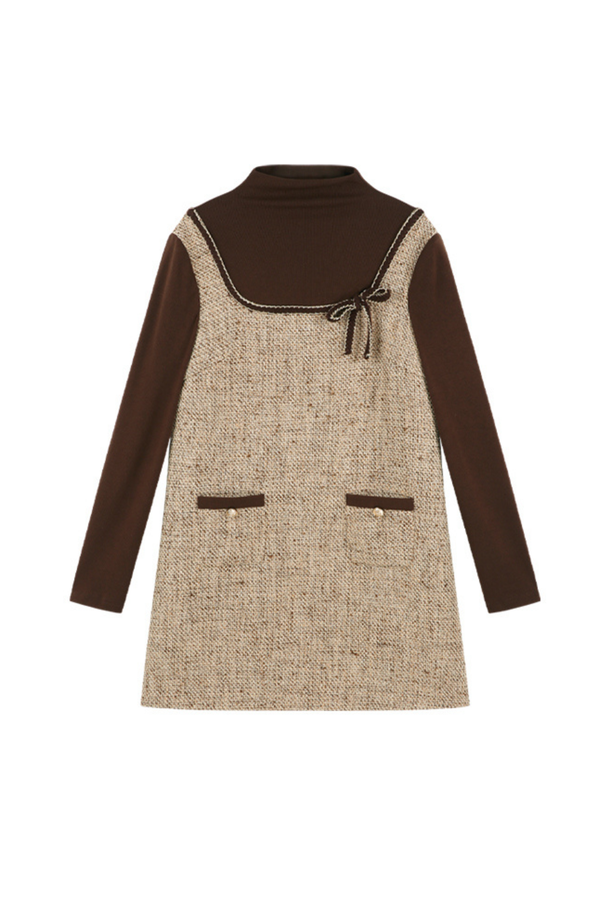 コーヒーカラードプレッピードレス