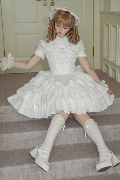 スイートフリルケーキロリータドレス