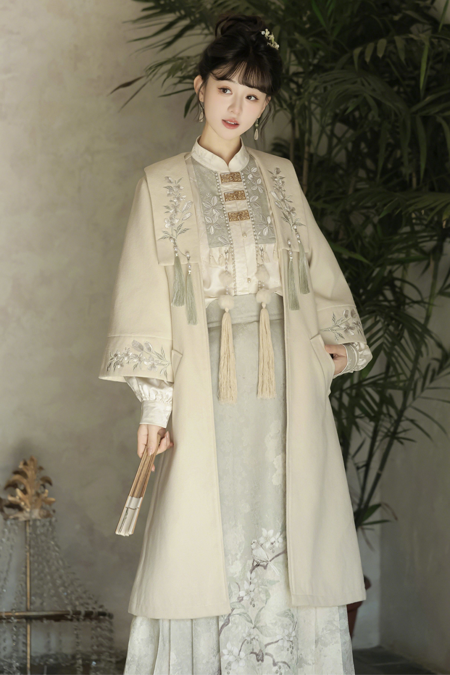 フォレストチャイナコート+スカート+トップス