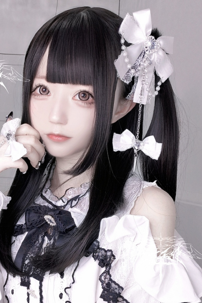 レースリボンサブカルクリップ