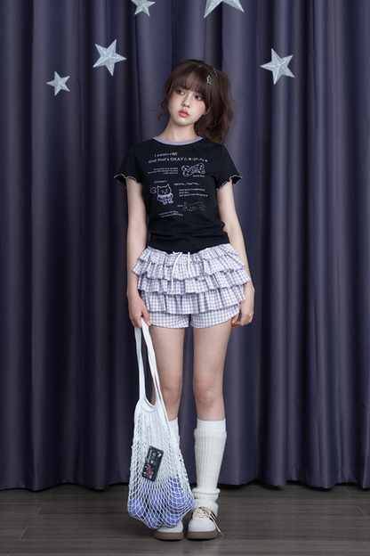 キュートブラーラーリボンTシャツ