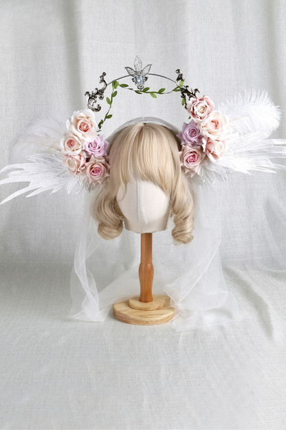 ローズエンジェルヴェールヘアアクセサリー