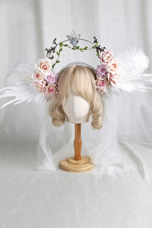 ローズエンジェルヴェールヘアアクセサリー