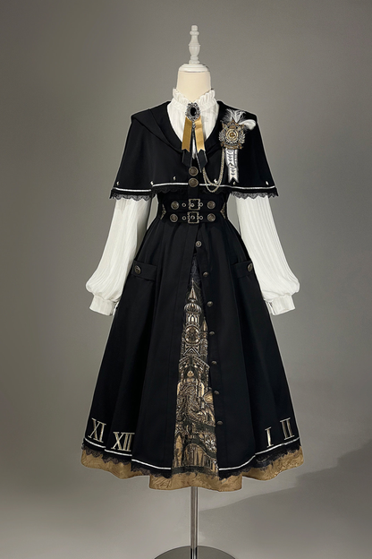 ドラゴンアリアロリータケープコート+トップス+スカート