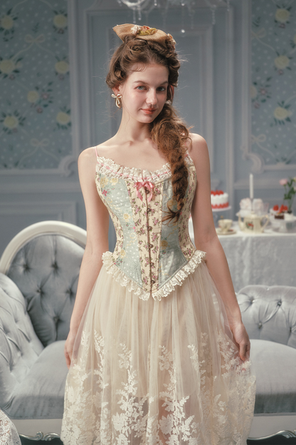 Fabric French Corset Top