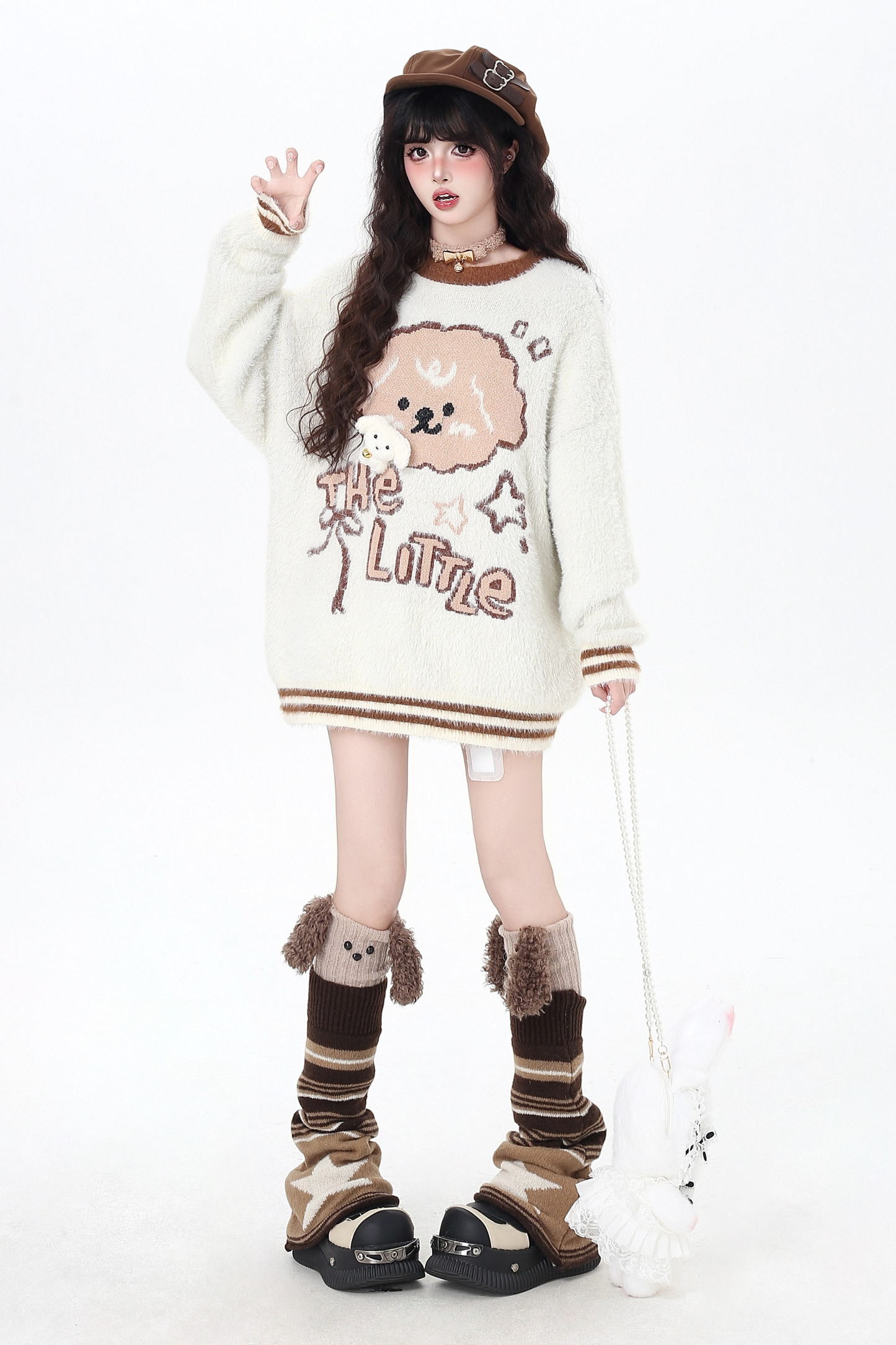 ルーズアニマルデザインセーター