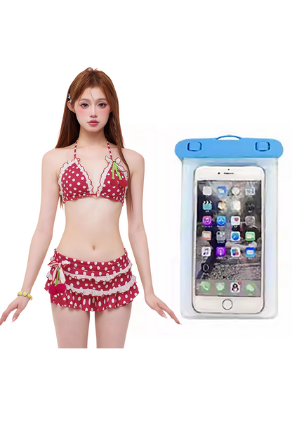 Cherry Hot Girl Swimsuit 3-Piece Set