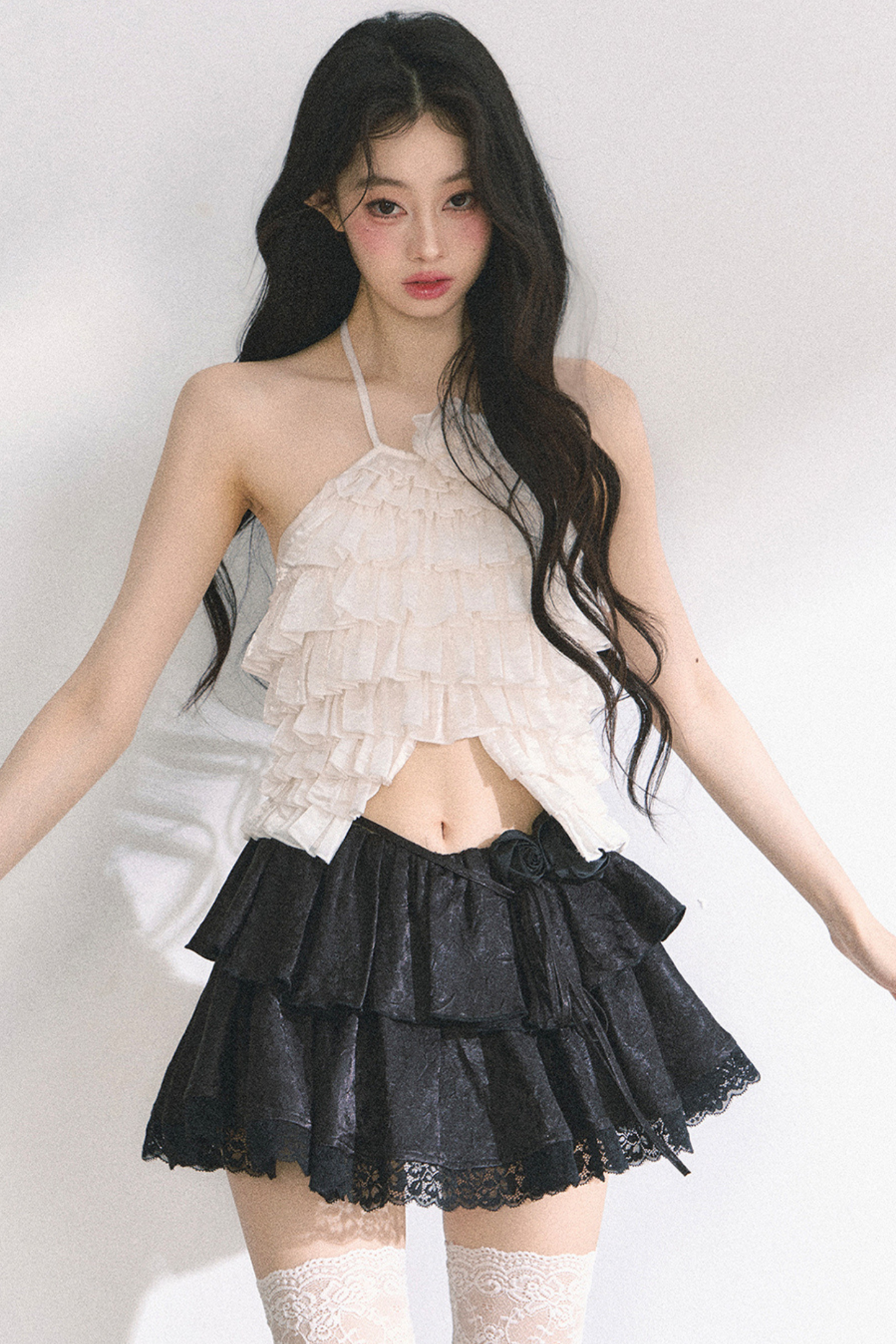 French Lace Tiered Cake Skirt