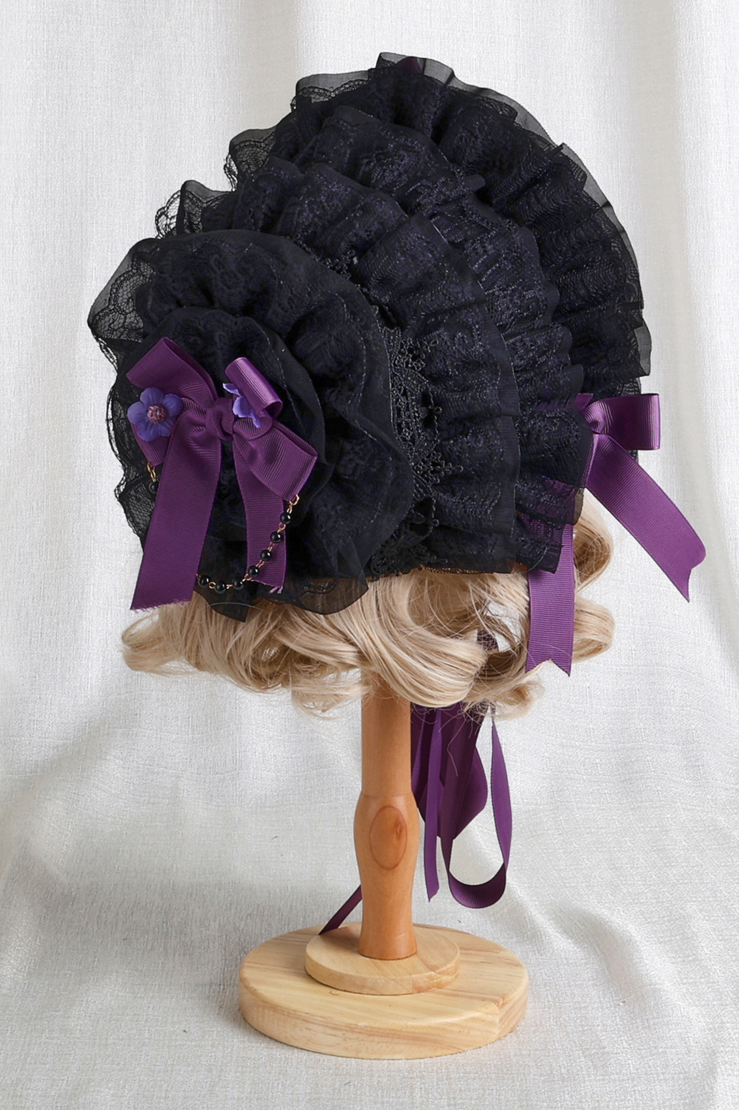 リボンゴシックロリータボンネット