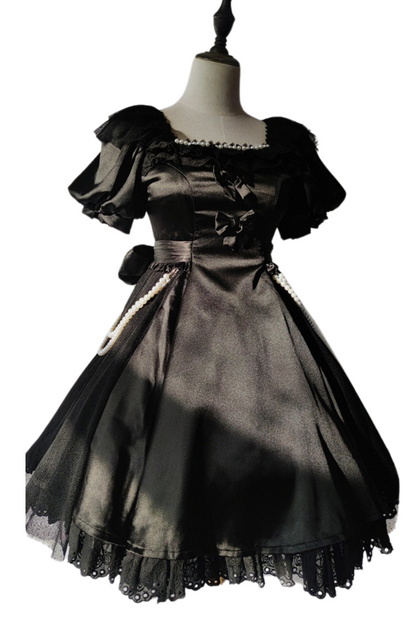 Mystery Chic Girly Ribbon Dress + Accessories