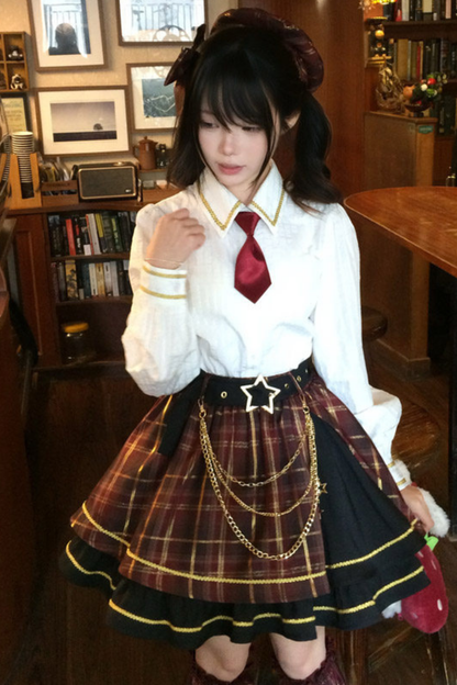 Retro Check Idol Lolita Set