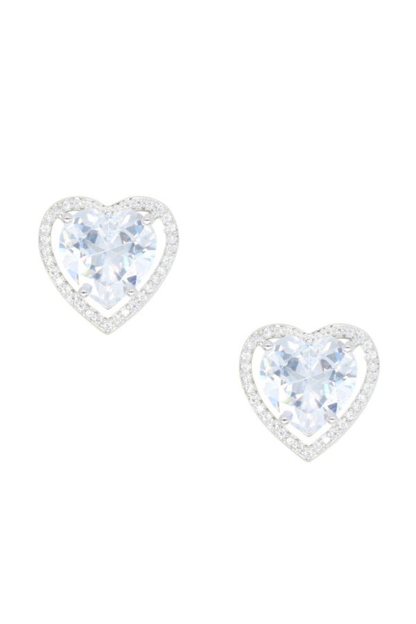 Little Peach Heart Stud Earrings