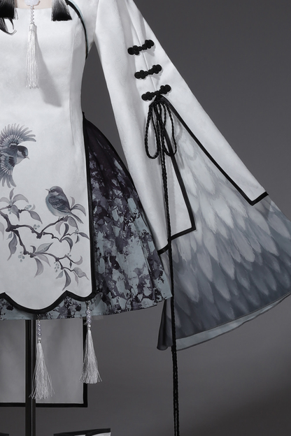 チャイナトップス+スカート+キャミソールドレス+レッグウォーマー