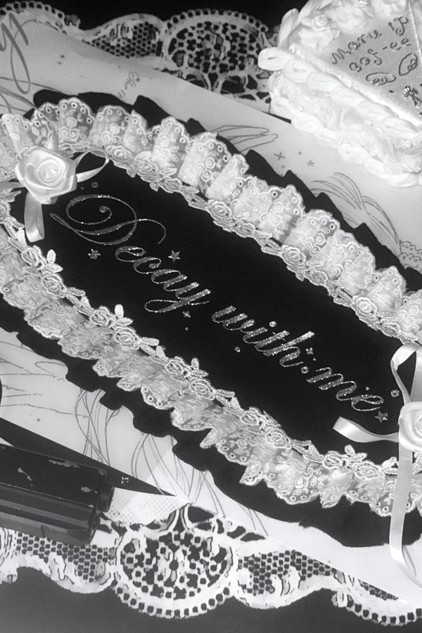 Silver Glitter Print Headband