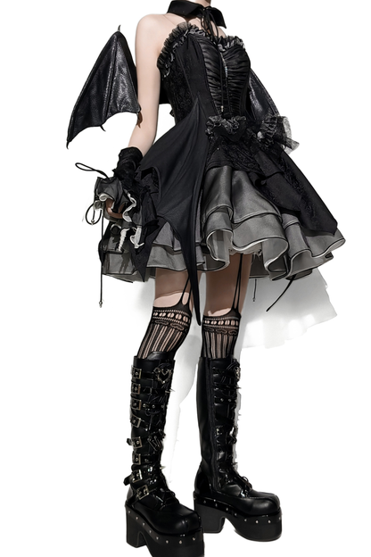 Dark Belt Design Boots