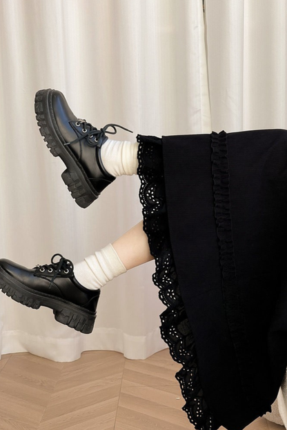 レースプレッピースタイルスカート