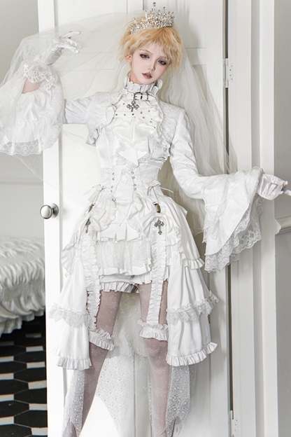 퓨어 프린스 재킷 + 상의 + 바지 + 거들 + 리본