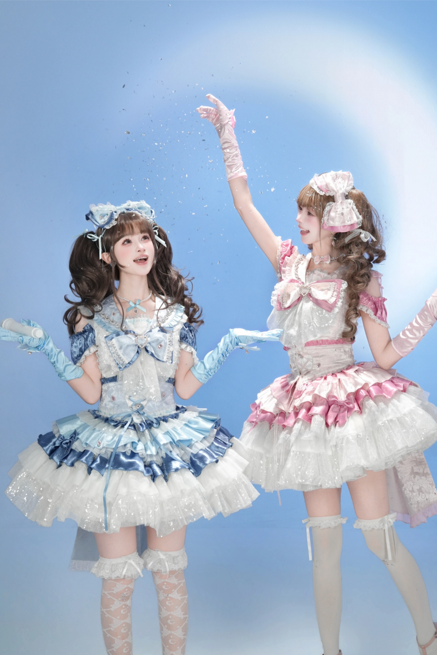 [Vorbestellung bis 23. März] Idol-Star-Lolita-Oberteil + Rock + Accessoires