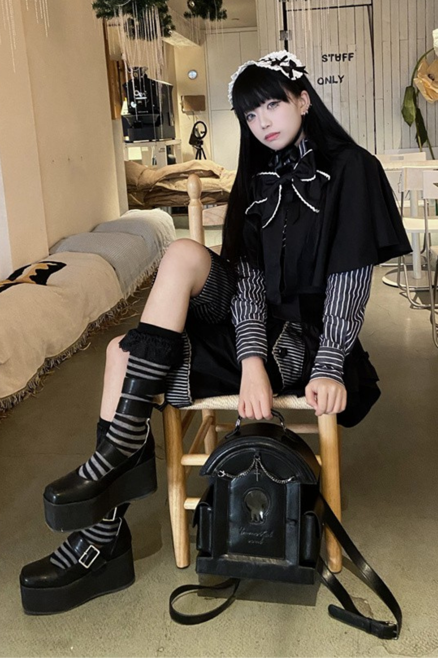 ゴシックペインロリータスカルバッグ