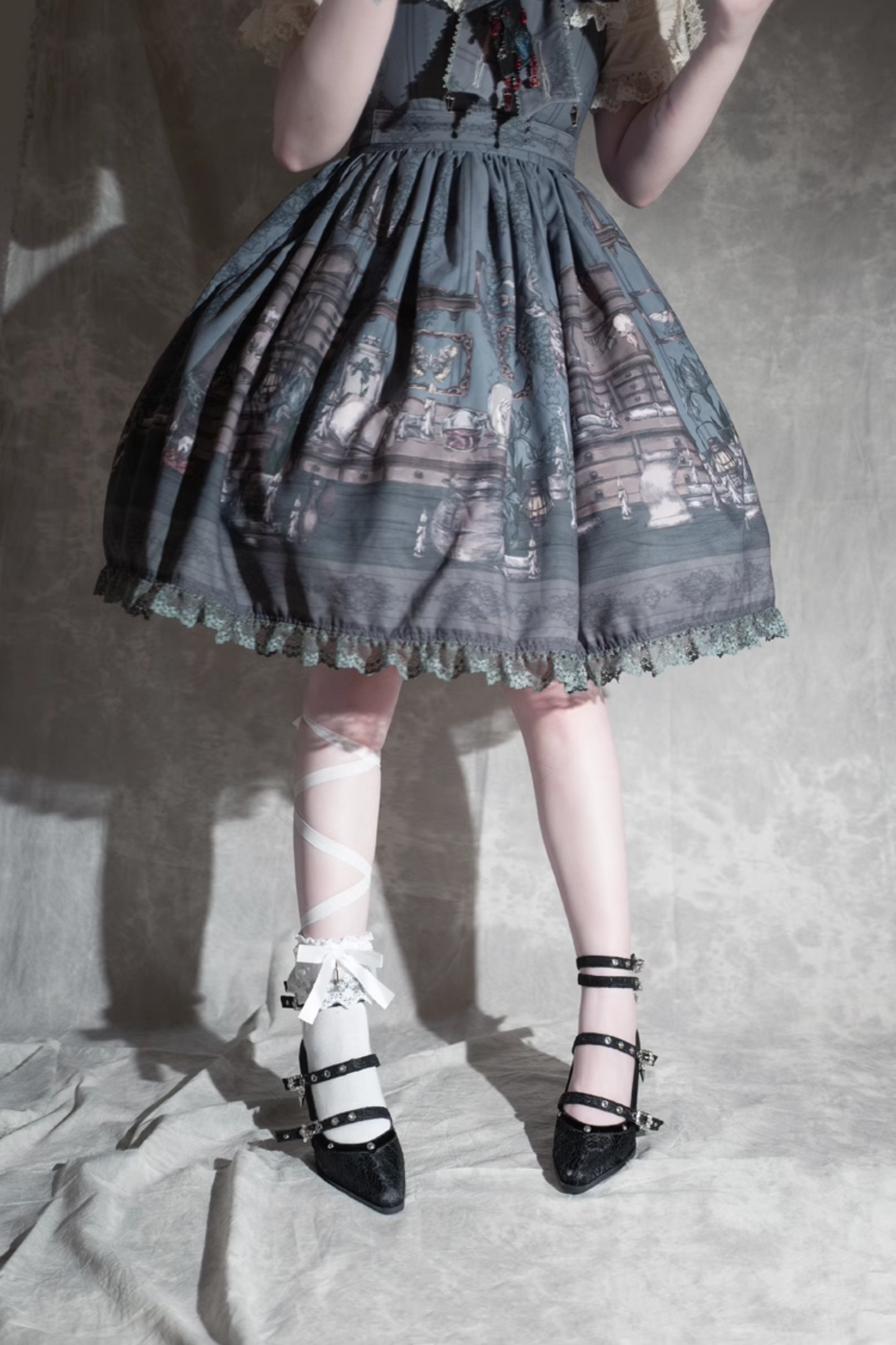 Retro Dark Subculture Gothic Heels