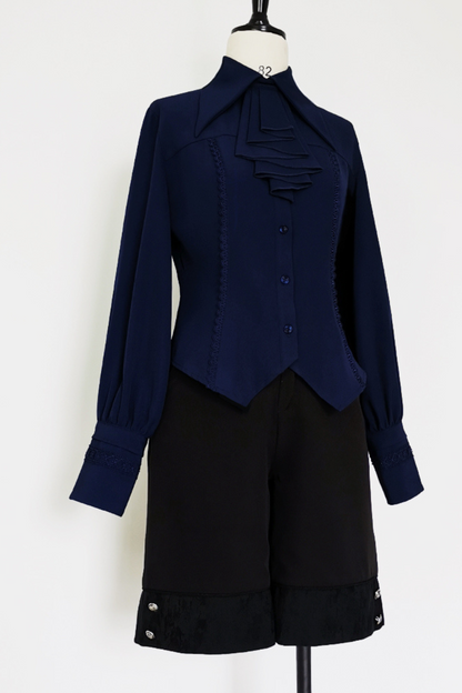 レトロロリータラムスリーブシャツ