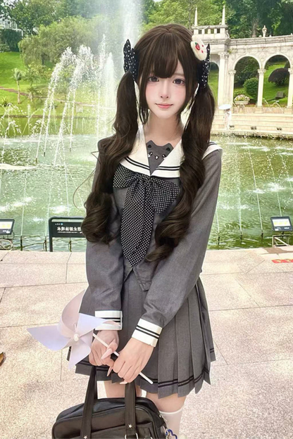 Haut de marin Island Cat + Jupe + Ruban