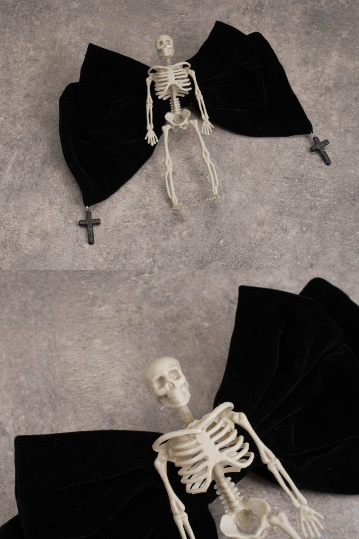 スカルリボンヘアーアクセサリー