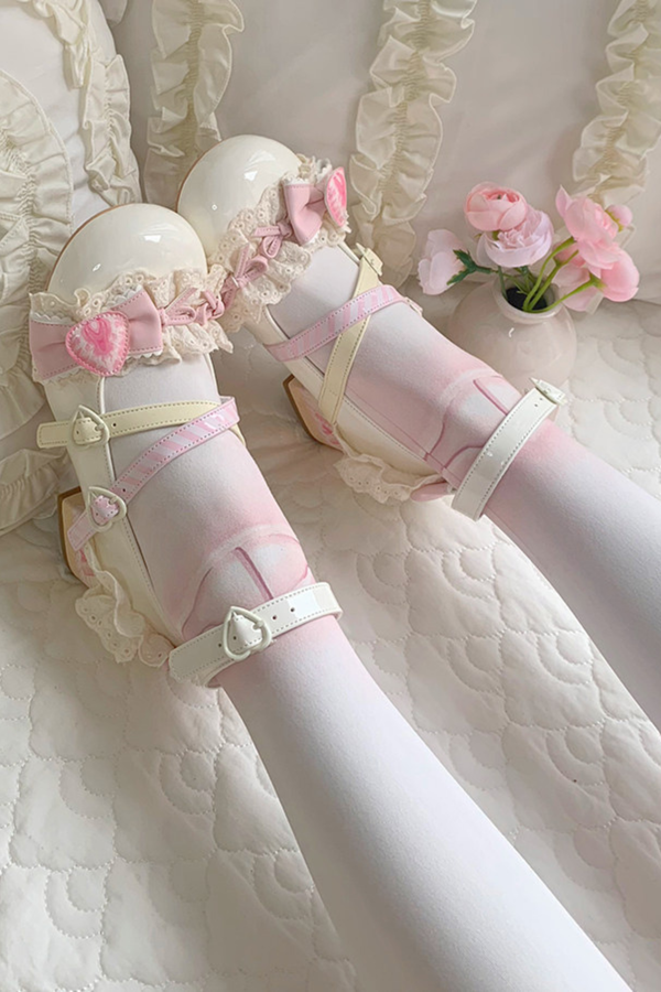 ストロベリーロリータメリージェーンシューズ