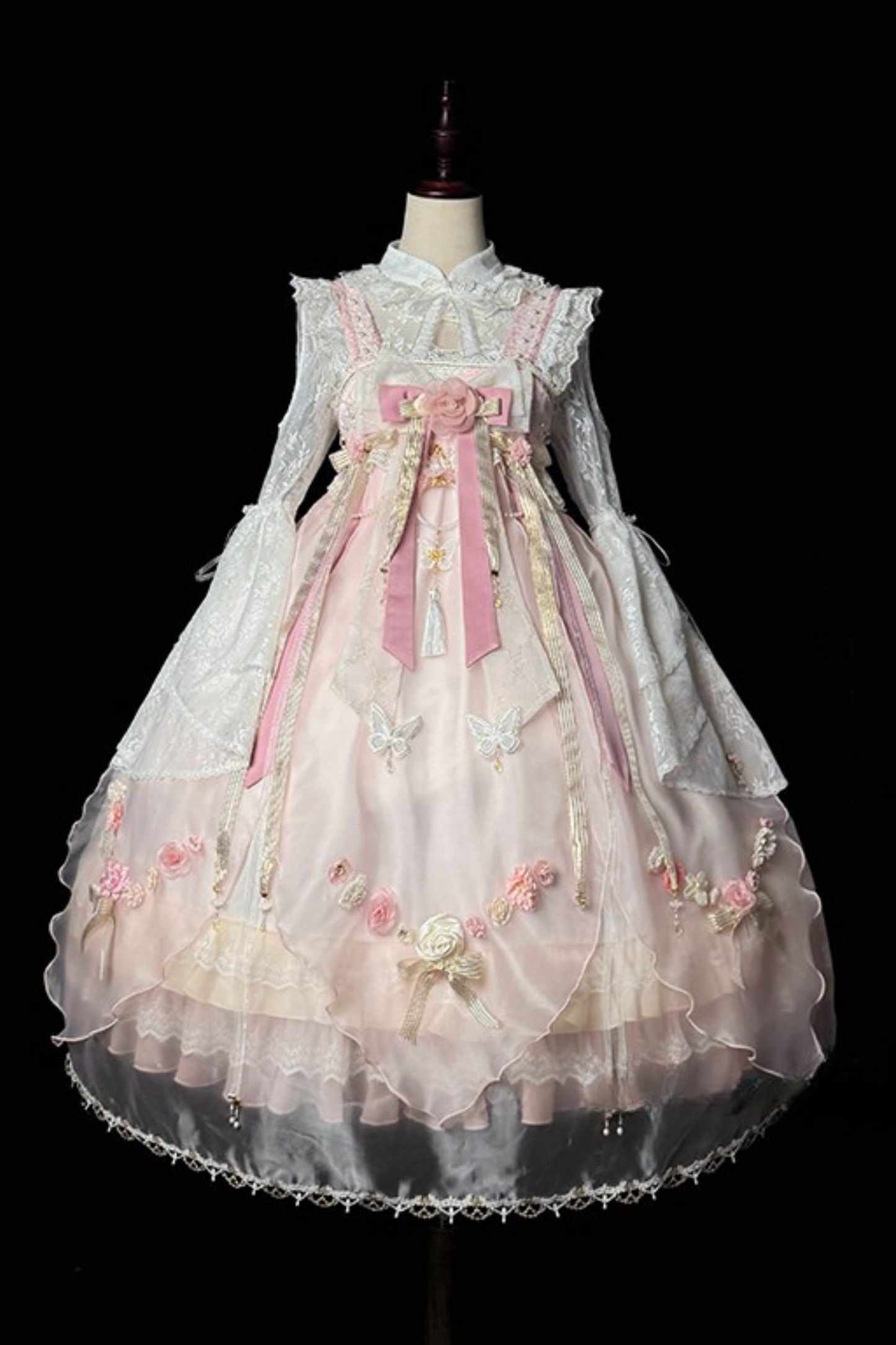 Fairy Floral China Tulle Ribbon Dress