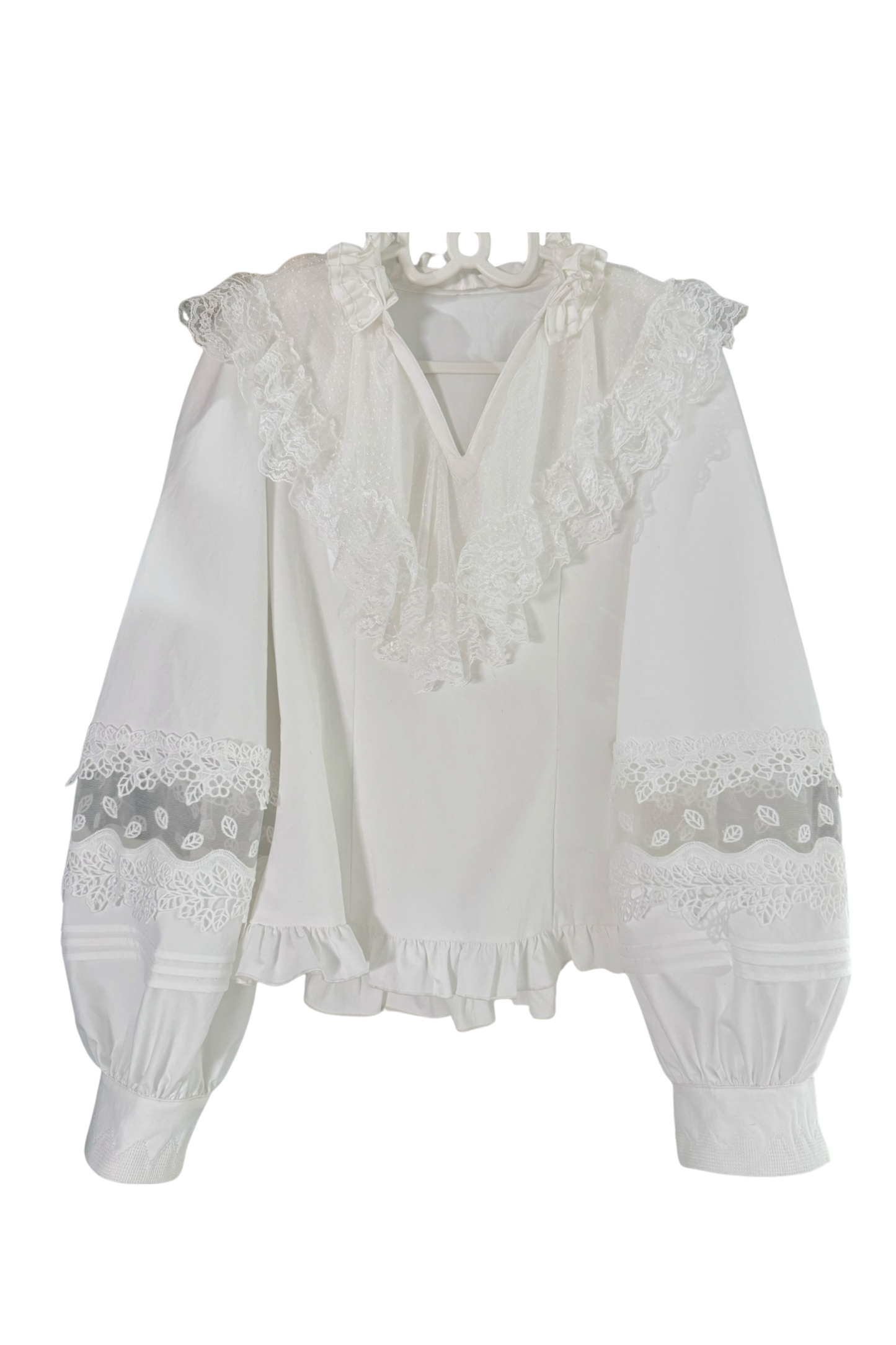 モーニングミストレースレトロブラウス