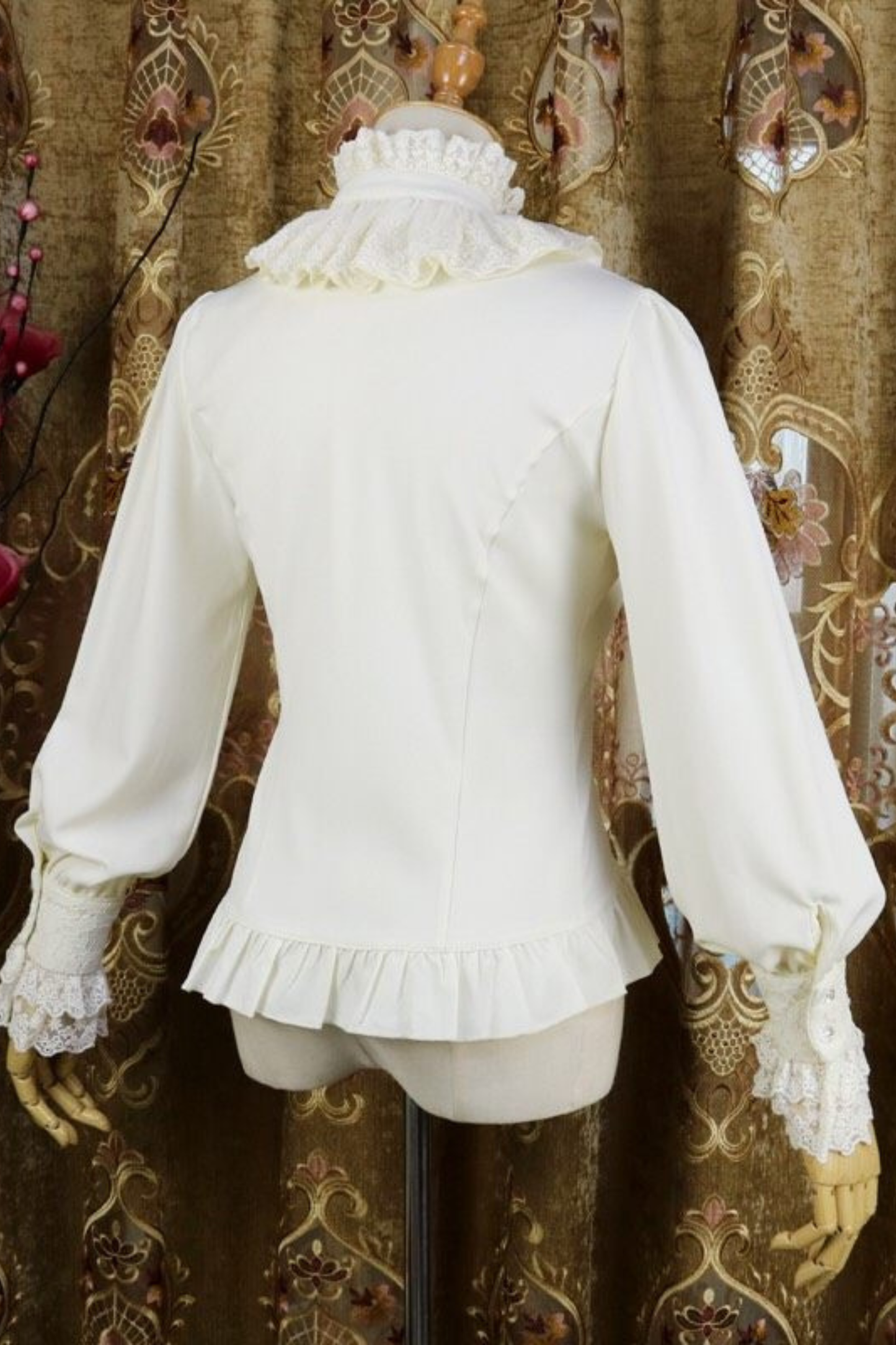 Elegant Neck Retro Chiffon Lolita Blouse