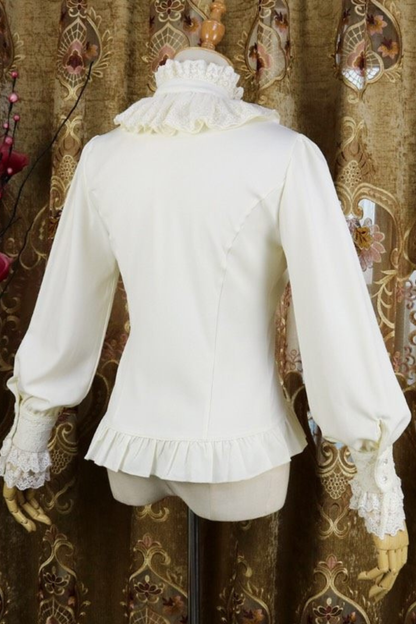 Elegant Neck Retro Chiffon Lolita Blouse