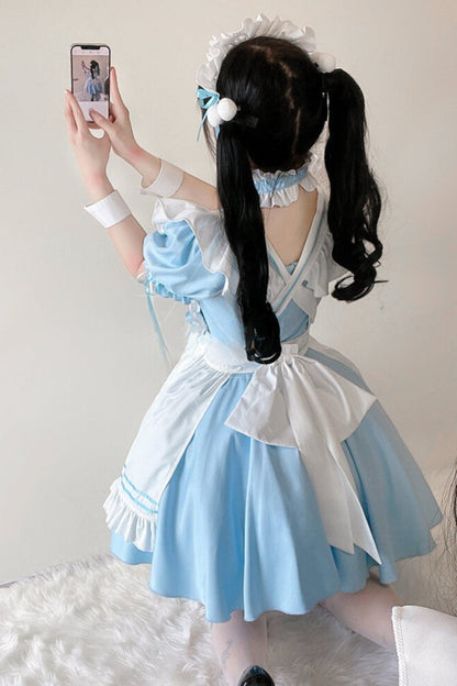 Powder Blue Alice Made Dress Set