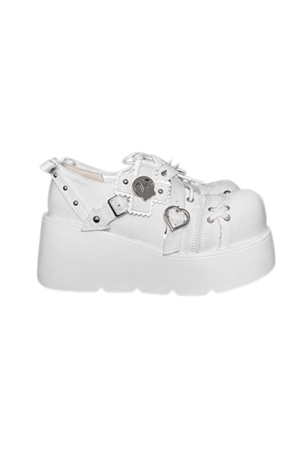 パンクスタイルプラットフォームシューズ