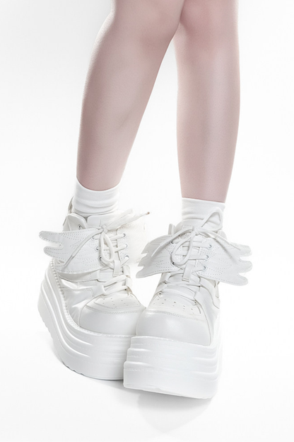 Wing-Shaped Platform Shoes