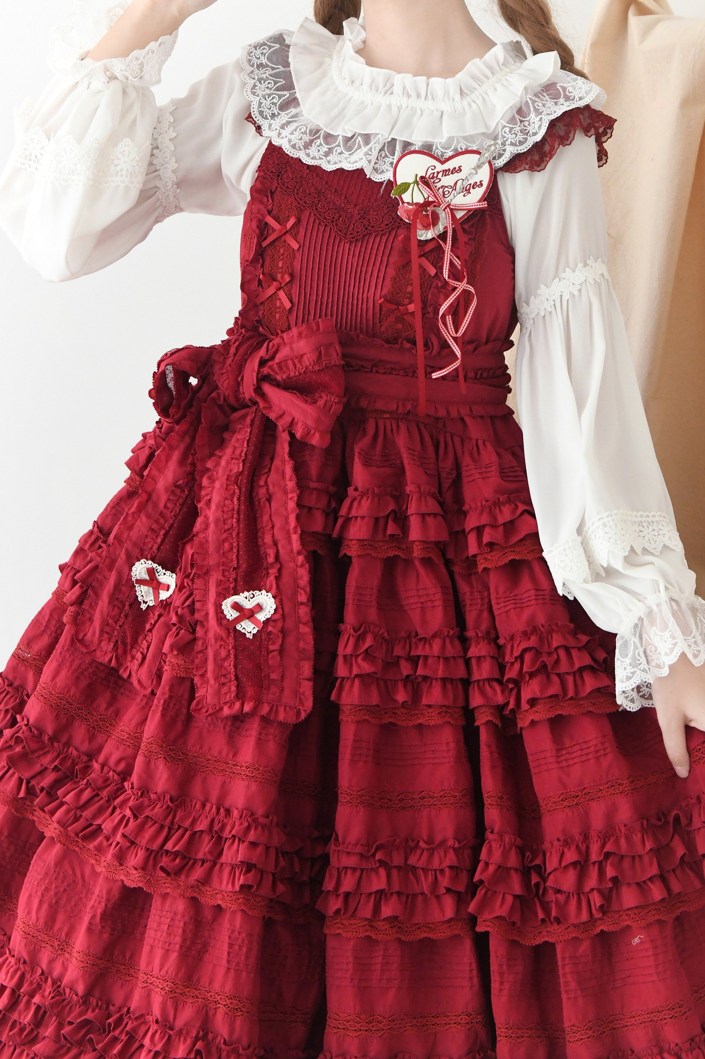 Off-the-shoulder long sleeve Lolita blouse