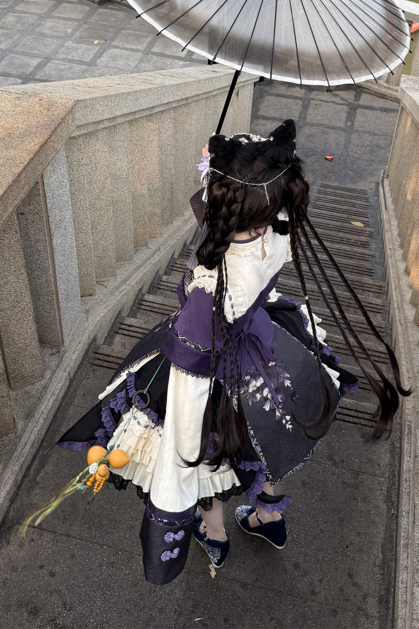 China Style Girl Lolita Top + Skirt + Catsuit + Clips