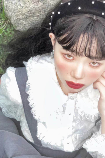 レトロスタイルロリータサスペンダースカート