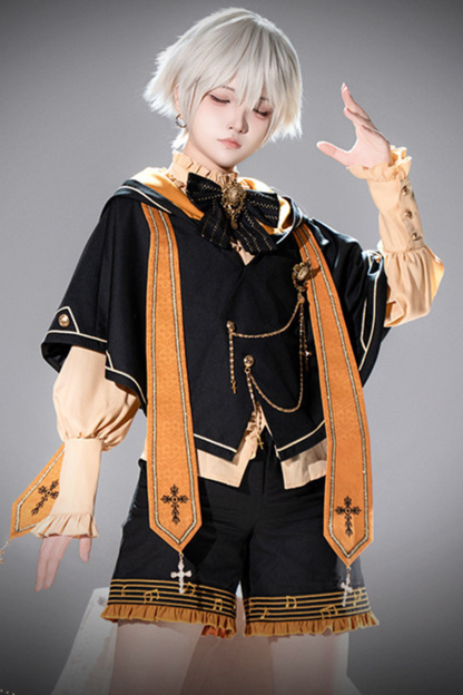 Pumpkin Hood Prince Lolita Set + Beret