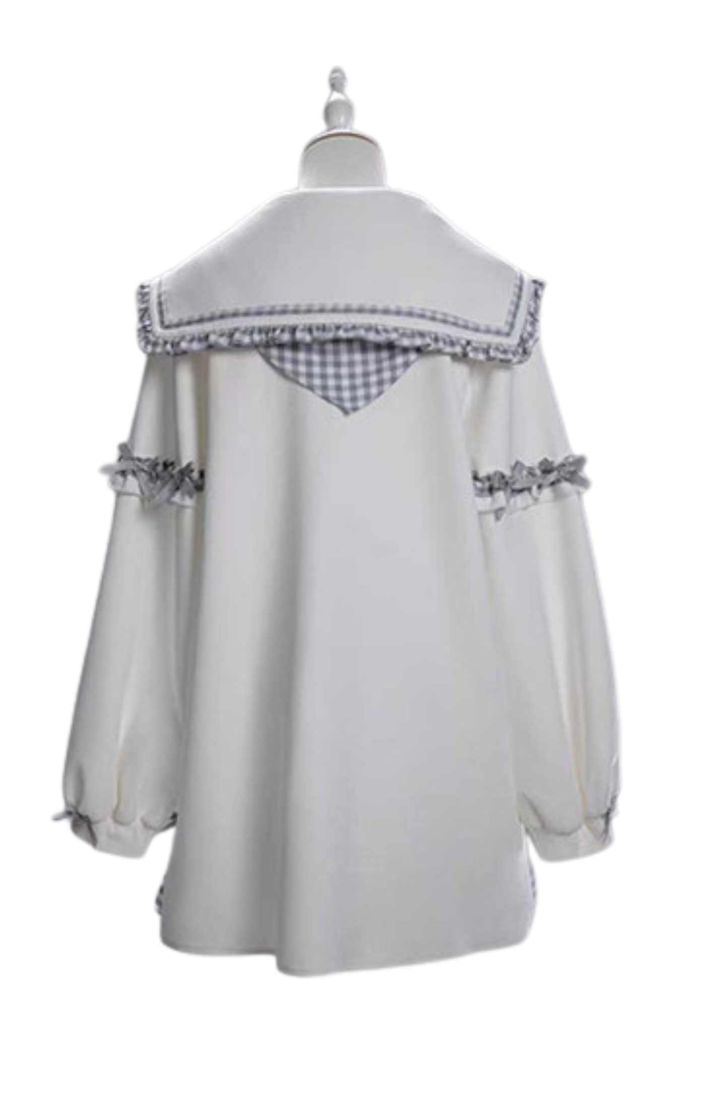 Plaid Sailor Loose Top