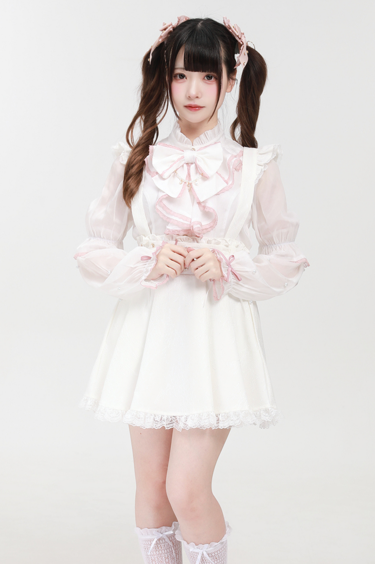 Mass Production Mine Beaded Sleeve Shirt